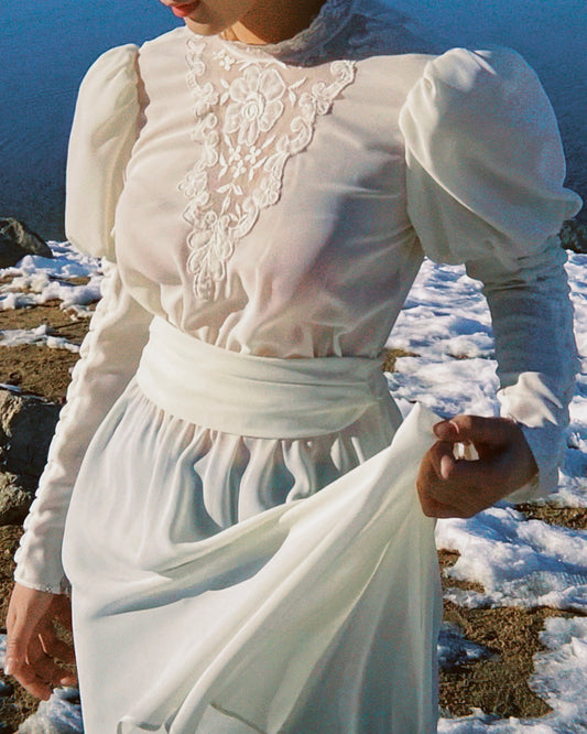 Vintage 1970s Victorian-Inspired Dress