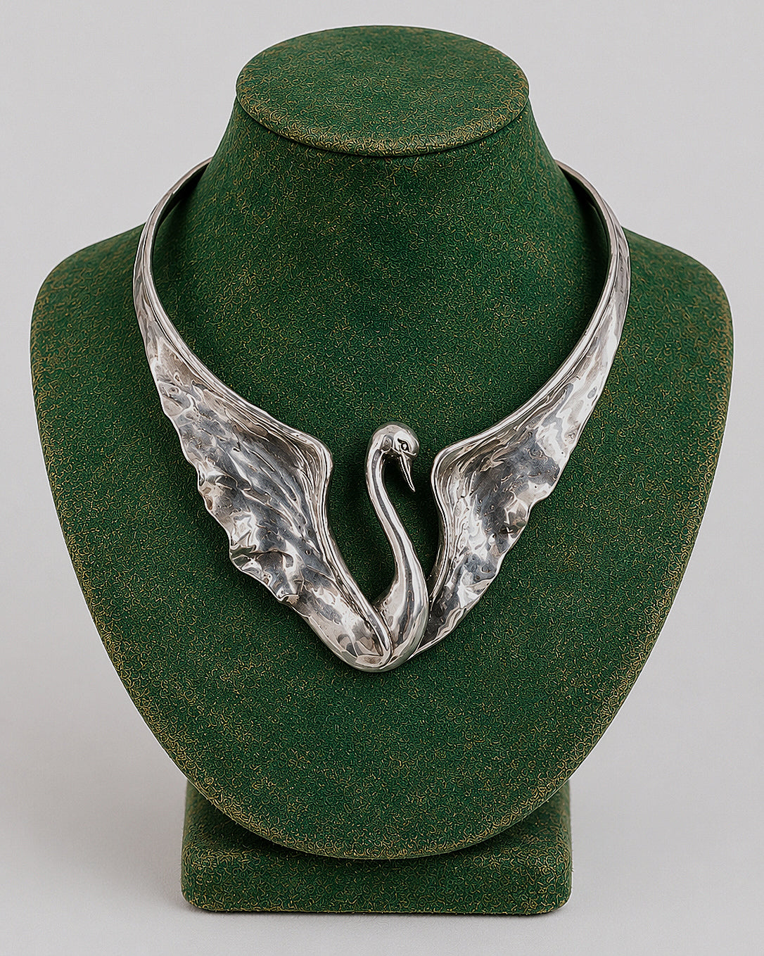 Clifton Nicholson Sterling Silver Swan Collar Choker