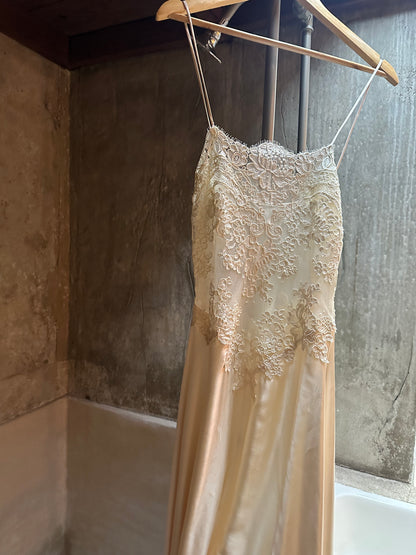 Rare Vintage Ivory Gown in Pure Silk