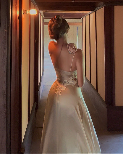 Rare Vintage Ivory Gown in Pure Silk