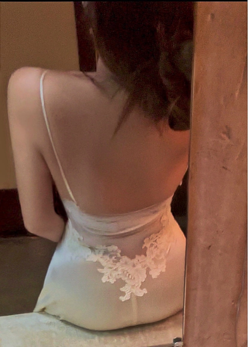 Rare Vintage Ivory Gown in Pure Silk