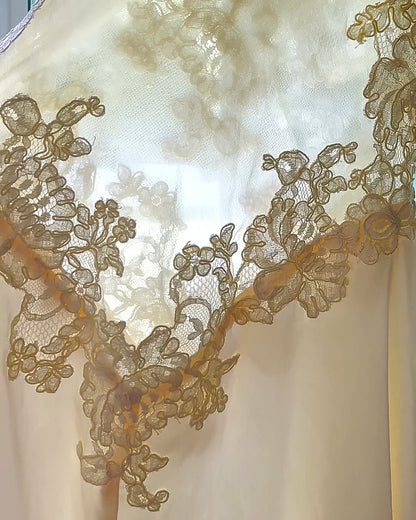 Rare Vintage Ivory Gown in Pure Silk