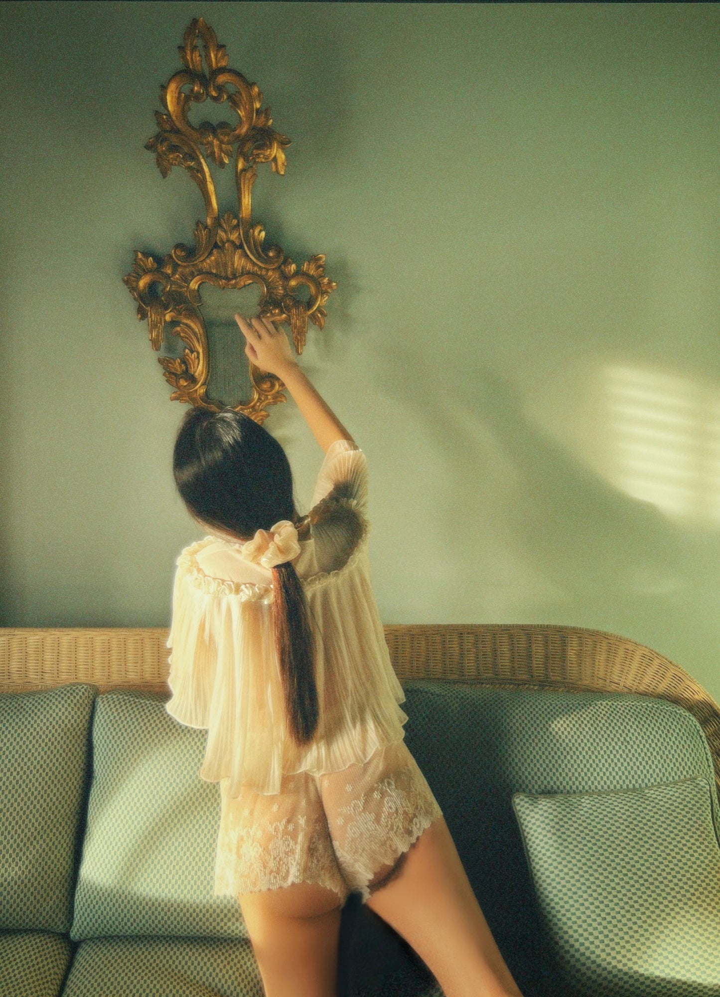 Vintage 1950s Delicate Sheer Lace Shorts