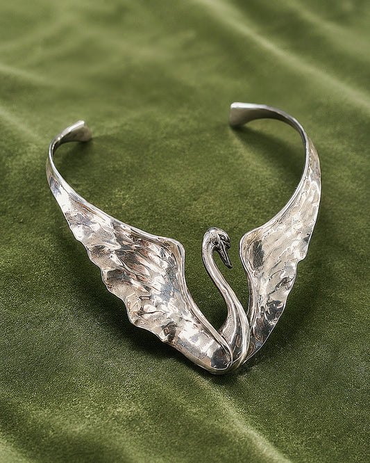 Clifton Nicholson Sterling Silver Swan Collar Choker
