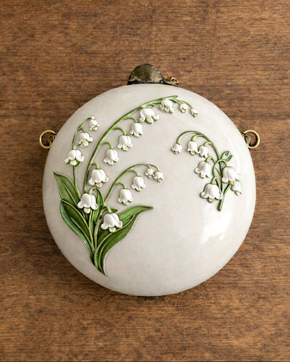 1920s Lily Of The Valley Celluloid Sphere Purse