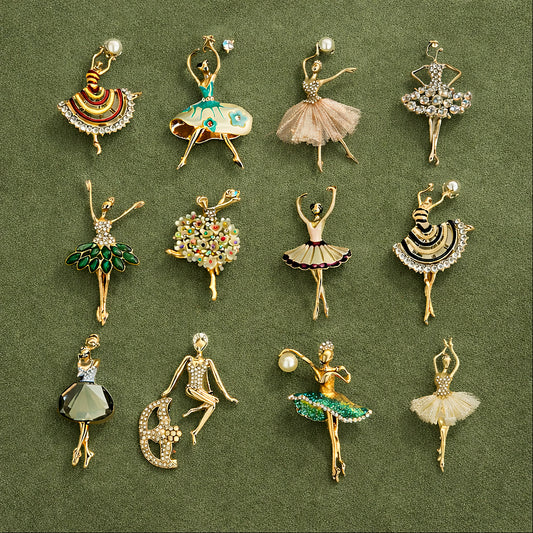 Vintage Ballerina Brooch Pin Collection