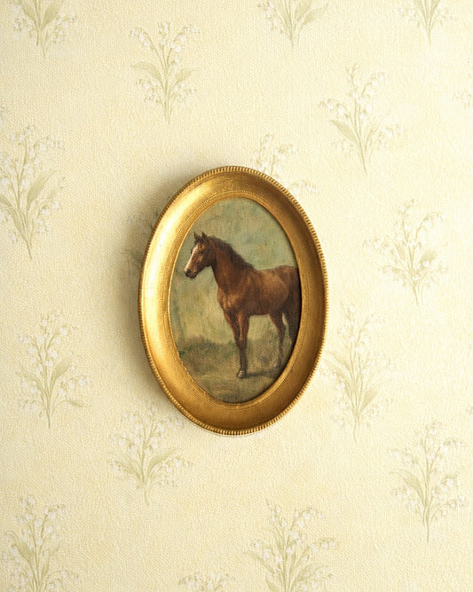 Antique Oval Gilded Picture Frame