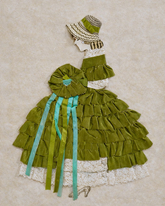 1920s Silk Ribbon Lady